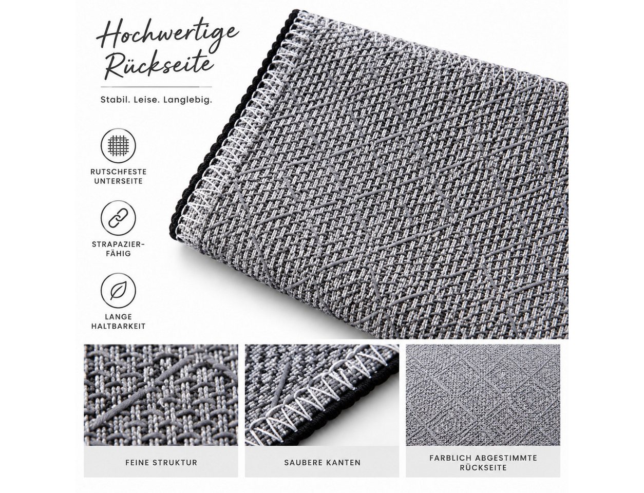Jumpeak Teppich Baumring Holzoptik Teppich, tepichwohinzimer, teppich waschbar, Rechteckig, Höhe: 5 mm, länglicher teppich,Kunstkaschmir, teppich pflegeleicht, große teppiche Bild 4