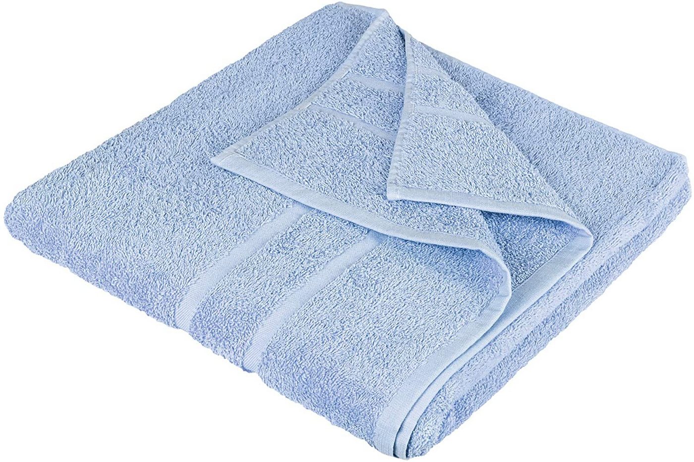 StickandShine Saunatuch 4er Set Premium Frottee Saunatücher 80x200 cm HELLBLAU Frottee Bild 2
