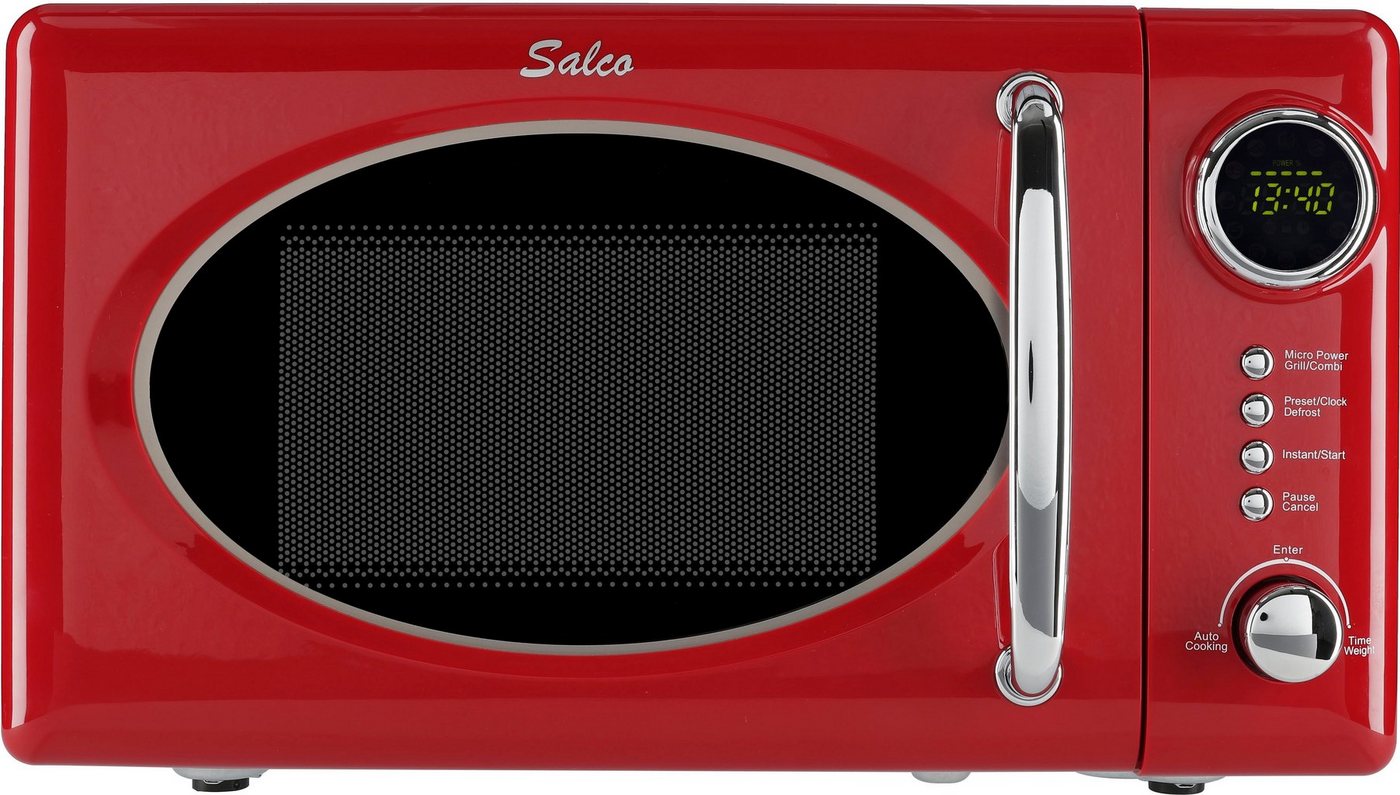 SALCO Mikrowelle SRM-20.5G, Grill, Mikrowelle, 20 l, im Retrostyle Bild 2