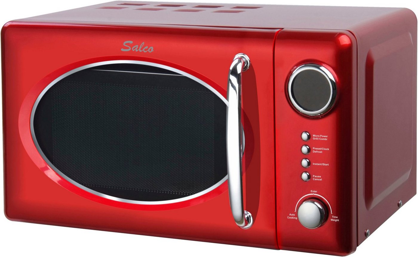 SALCO Mikrowelle SRM-20.5G, Grill, Mikrowelle, 20 l, im Retrostyle Bild 5