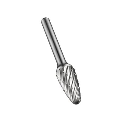 Frässtift - Rundbogen unbeschichtet Zylinderschaft, ø12.7mm P71112.7X6.0