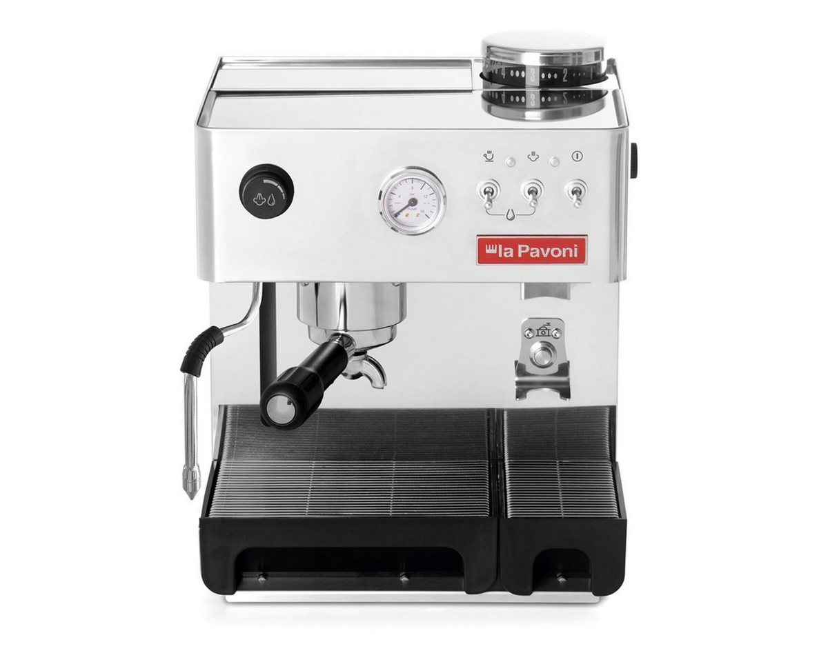 La Pavoni Siebträgermaschine New Domus bar Siebträgermaschine Edelstahl