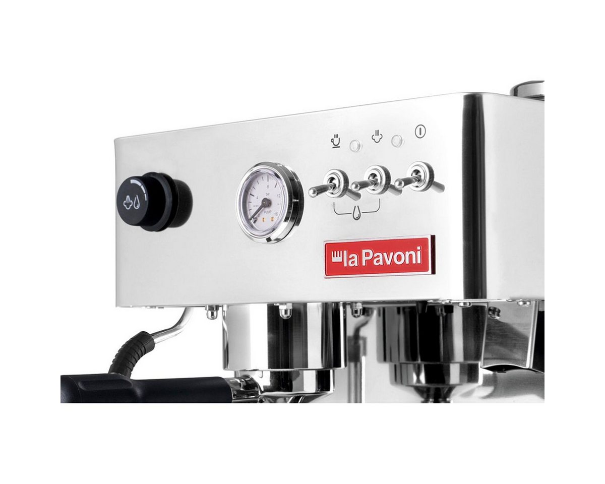 La Pavoni Siebträgermaschine New Domus bar Siebträgermaschine Edelstahl Bild 3