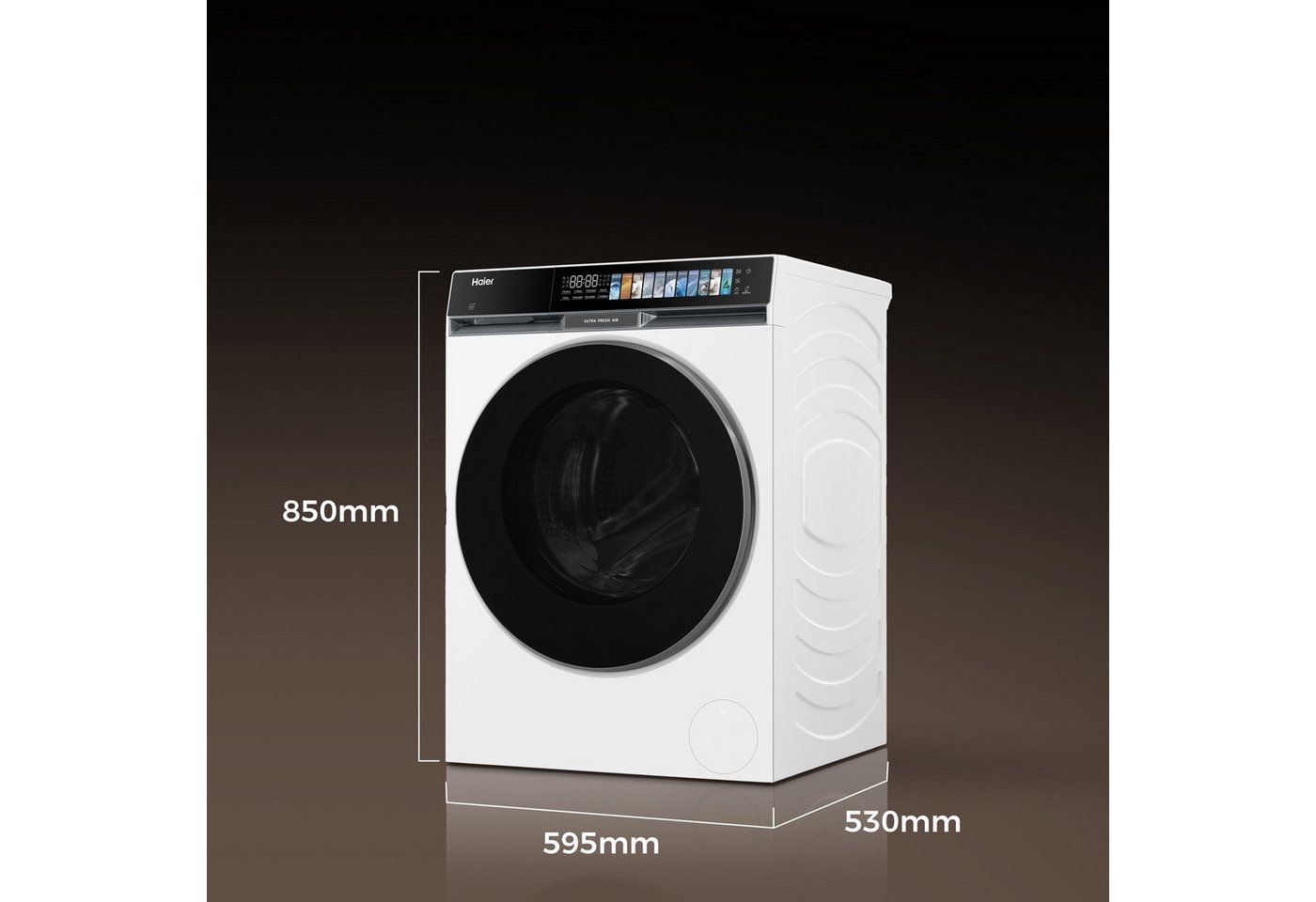 Haier Waschtrockner G9 Serie HWD80-BP14687TU1, 8 kg, 5 kg, 1400 U/min, UltraFresh & UltraSense Bild 5