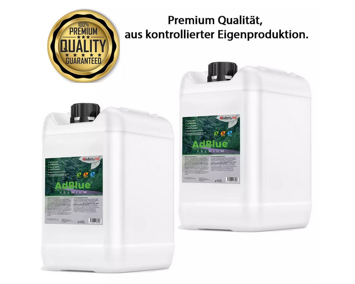 Paket.ag Diesel-Additiv Harnstofflösung 60L Paket.ag AdBlue® mit Einfüllschlauch (6 x 10Liter), (6-St) Reduzierung schädlicher Stickoxide Bild 2