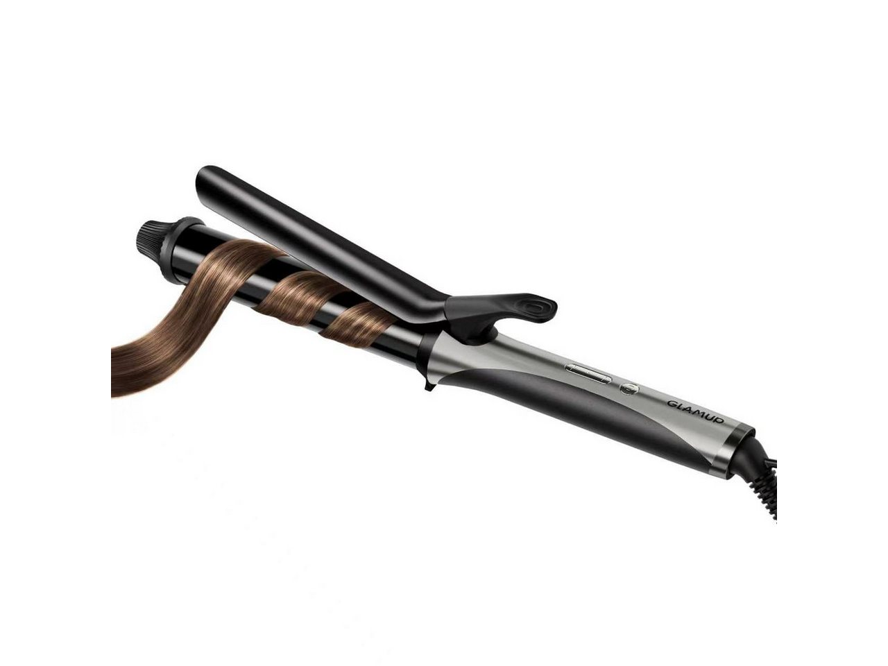 GlamUp Lockenstab 152 mm extra langer, Keratin- und Seidenkeramikfass, SilkFinish Glide, Keramik, Lockere Wellen & entspannte Locken, Dual-Spannung Bild 4