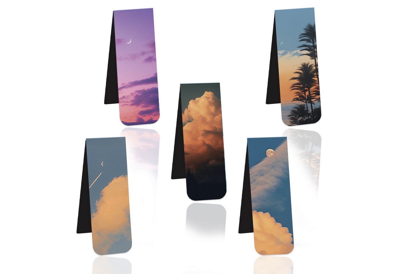 Jumpeak Lesezeichen Magnetische Lesezeichen, Kinder, Personalisiert,Himmelsmotiv, Geschenk, Magnetische Befestigung – schützt die Seiten vor Beschädigungen Bild 5