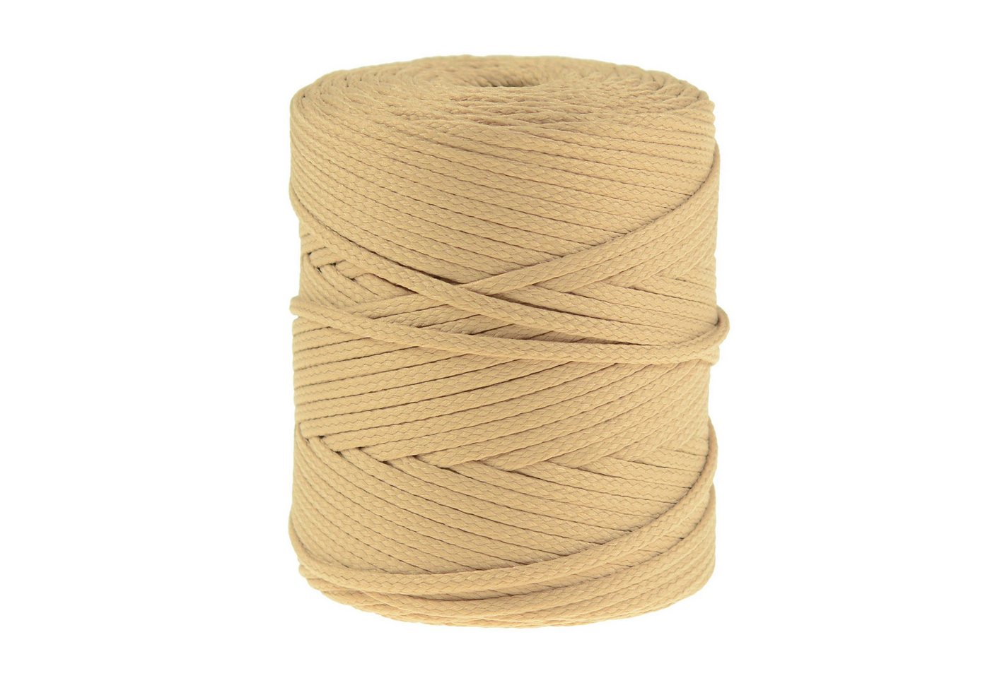 maDDma Seil 100m Polyester-Schnur Kordel 4mm, beige Bild 2