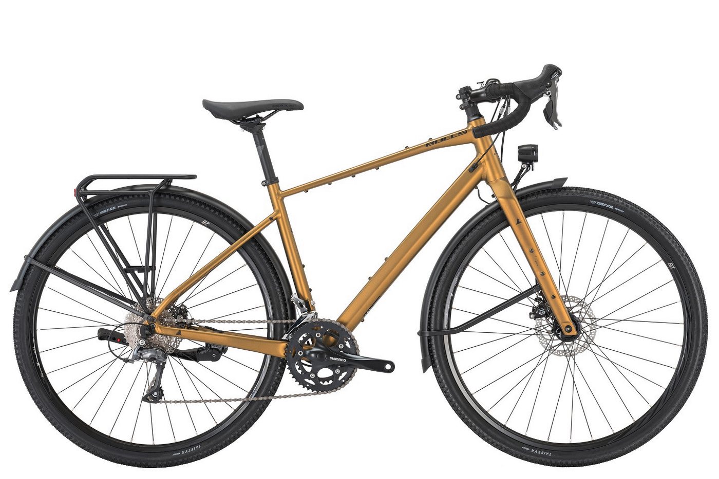 Bulls Gravelbike Bulls Daily Grinder 1 gold 2025, 16 Gang Shimano Claris RD-R2000, Kettenschaltung