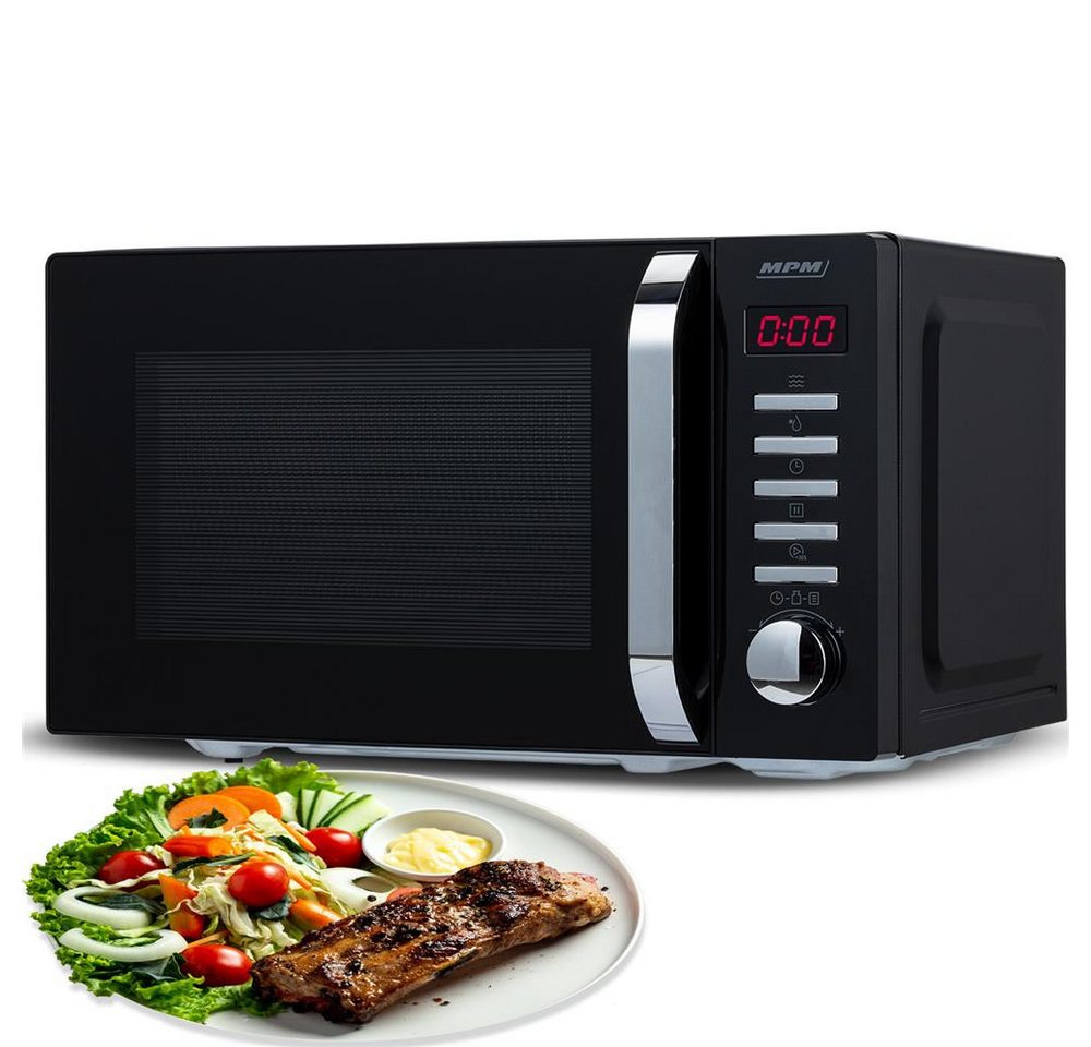 MPM Mikrowelle, 20 l Garraum, 700 W, 5 Leistungsstufen, 8 Automatikprogramme Bild 5