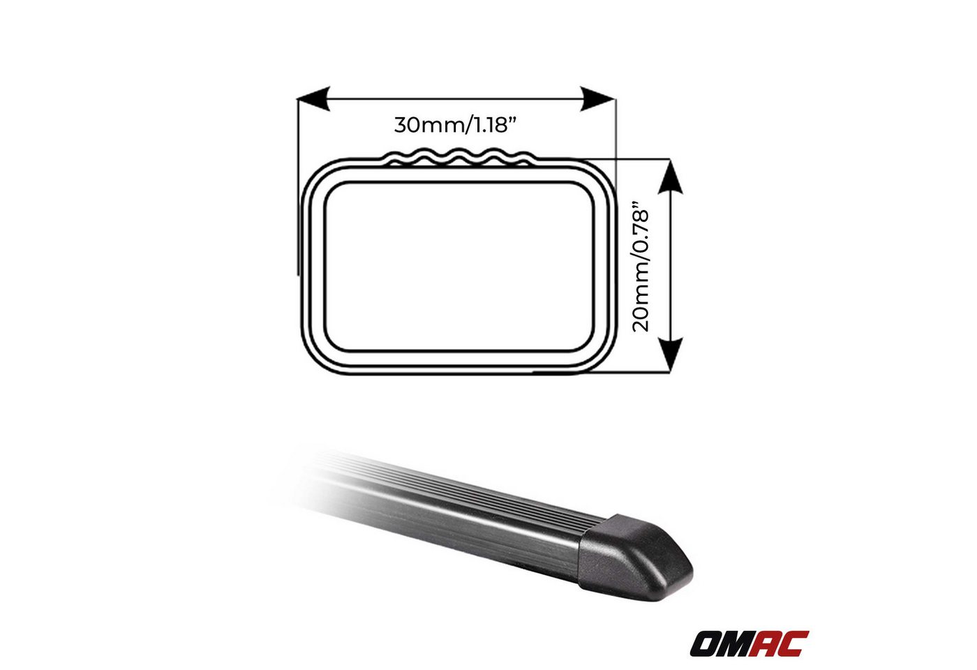 OMAC Dachträger Quick Dachträger für Nissan Qashqai J12 2021-2026 Stahl Schwarz 2x (2-St) Bild 4