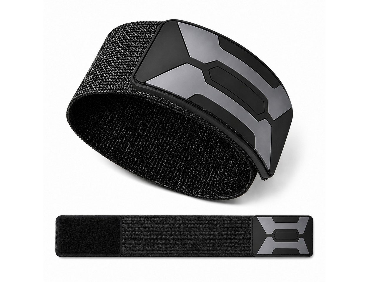 Fyrove Reflektorband Generische reflektierende verstellbare wasserdichte Beinbänder, (Set, Reflektierende verstellbare Knöchelriemen mit wasserabweisender), Breitband‑Design für hohe Stabilität, verhindert Kettenverhedderungen Bild 3