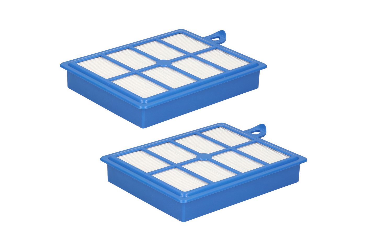 McFilter HEPA-Filter 2 Stück, Zubehör für AEG VX8-2-ÖKO Staubsauger, Blau, Kunststoff / Filter-Lamellen, Hygienefilter Bild 5