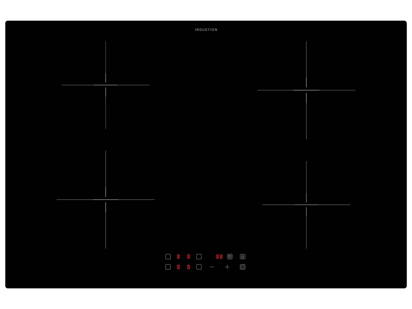 Oranier Induktions-Kochfeld KFI980, autark, Timer, TouchControl-Bedienung