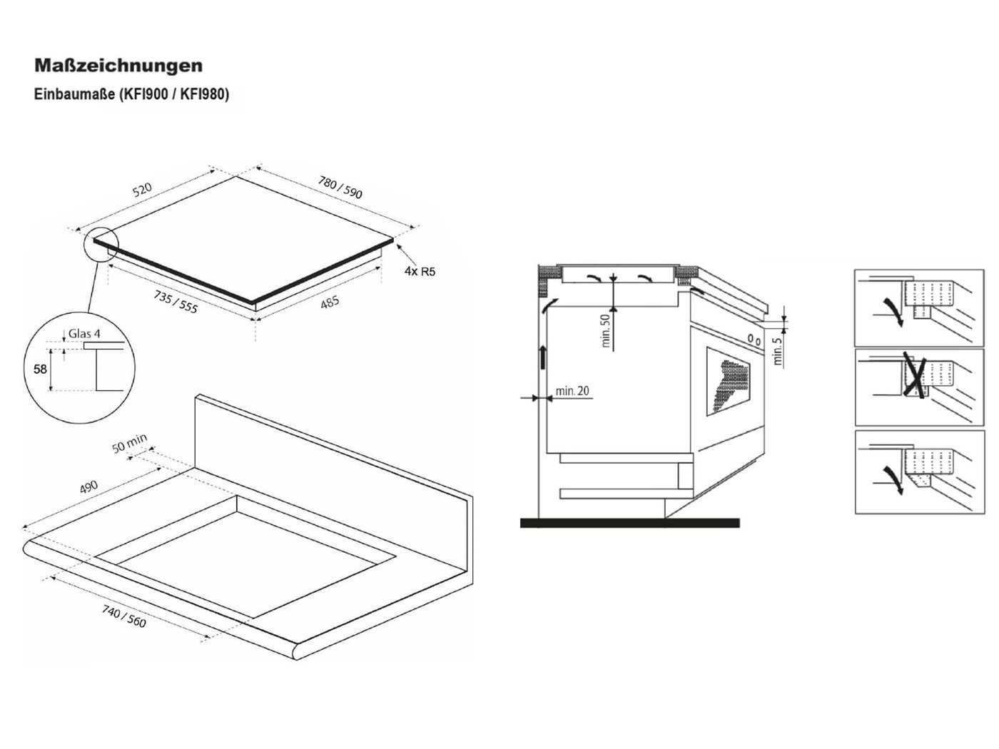 Oranier Induktions-Kochfeld KFI980, autark, Timer, TouchControl-Bedienung Bild 3