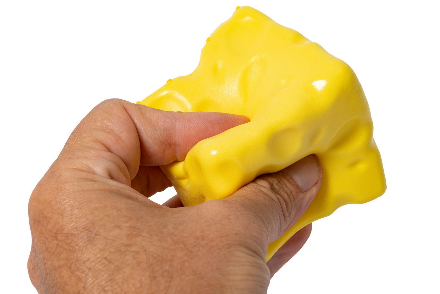 ak tronic Anti-Stress-Ball Cheese Squishy, Anti-Stressspielzeug Bild 2