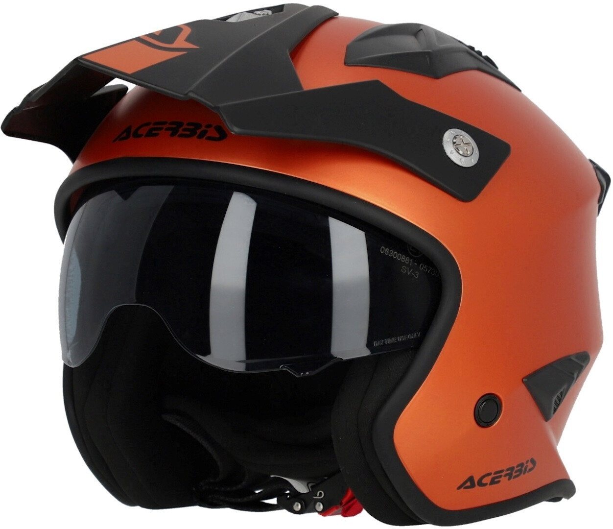 Acerbis Motorradhelm Aria Metallic Jethelm, Integriertes Sonnenvisier Bild 5