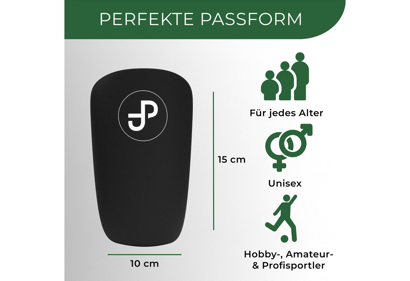 JDP Online Handel OG Fußball Schienbeinschoner Individuell anpassbare Schienbeinschoner 15x10 cm (1 Paar, Premium Fußball Schienbeinschoner Herren/Damen/Kinder) Bild 4