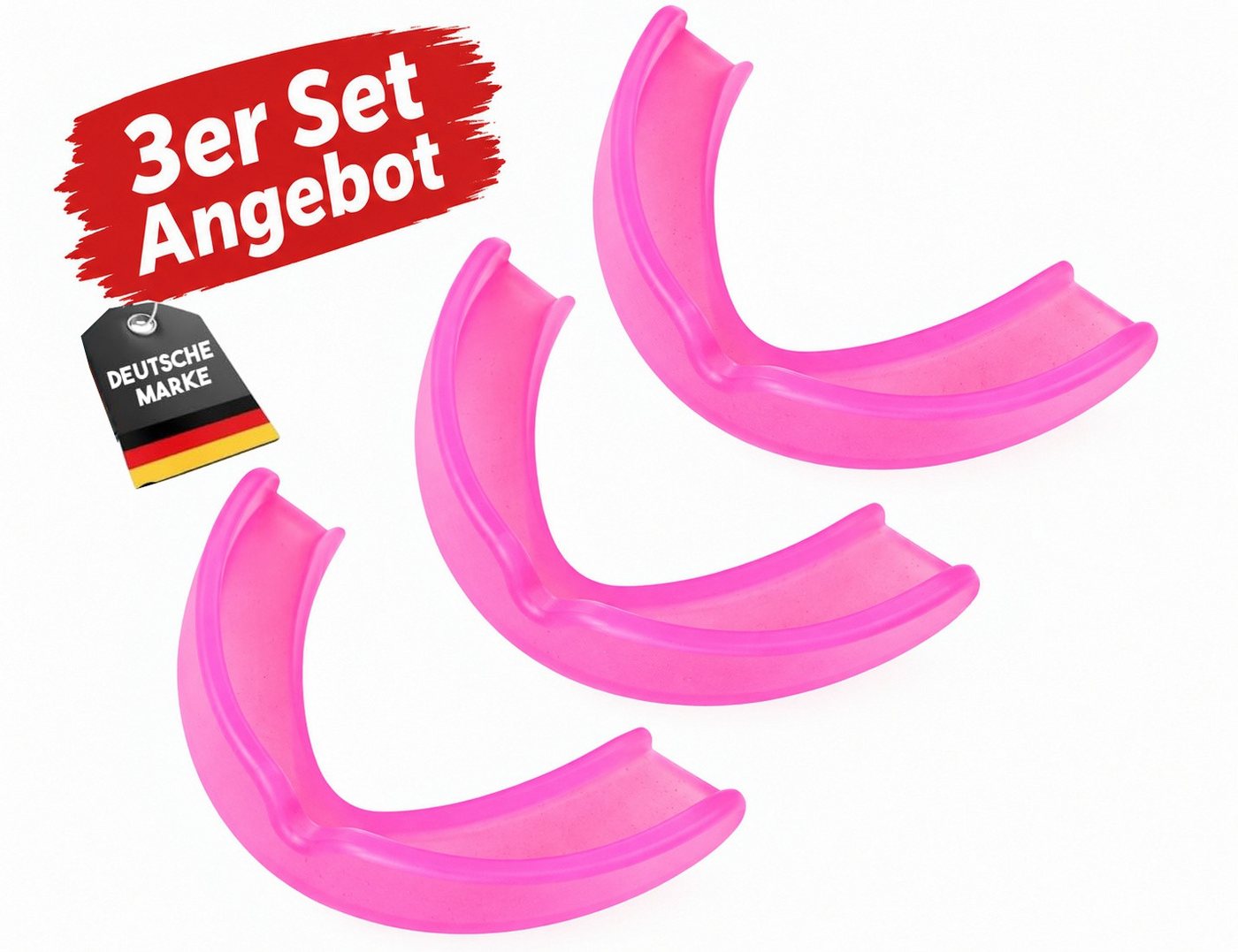 BAY-Sports Zahnschutz 3x Zahnschutz Set Kinder Zahnschützer Mundschutz Sport Kampfsport (3er Set, Zahnschutz), Für Kinder bis ca. 12 Jahre, Sparset in vielen Farben Bild 2