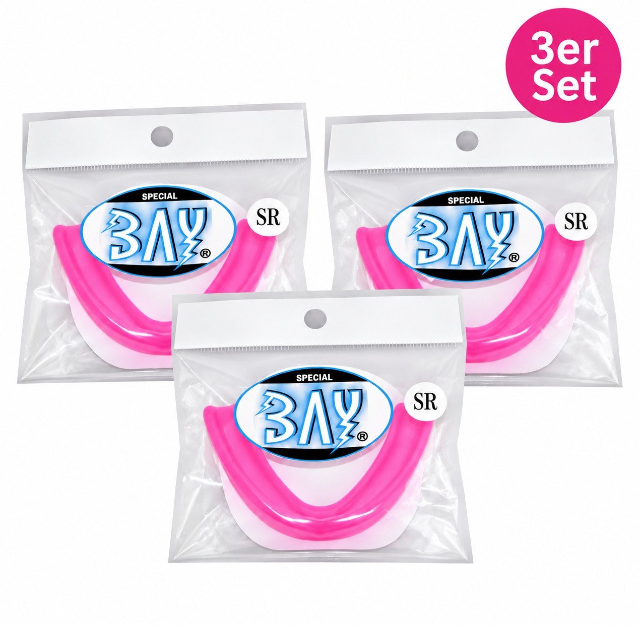 BAY-Sports Zahnschutz 3x Zahnschutz Set Kinder Zahnschützer Mundschutz Sport Kampfsport (3er Set, Zahnschutz), Für Kinder bis ca. 12 Jahre, Sparset in vielen Farben Bild 5