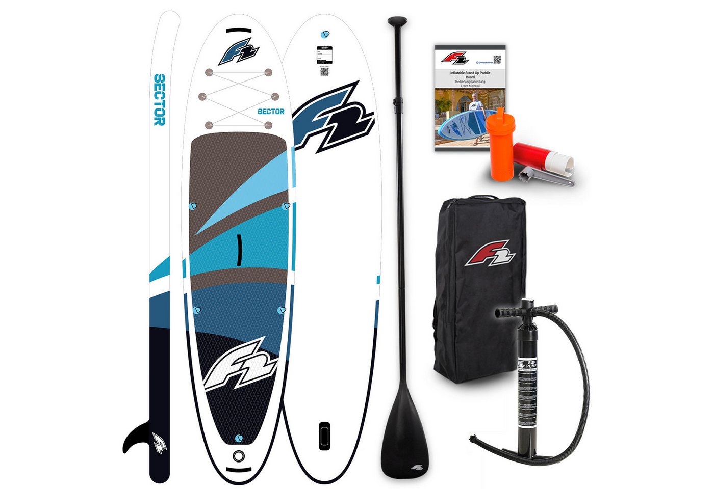 F2 SUP-Board F2 SUP Stand Up Paddle Board Sector 11'5'' Blau, Stand up paddle board