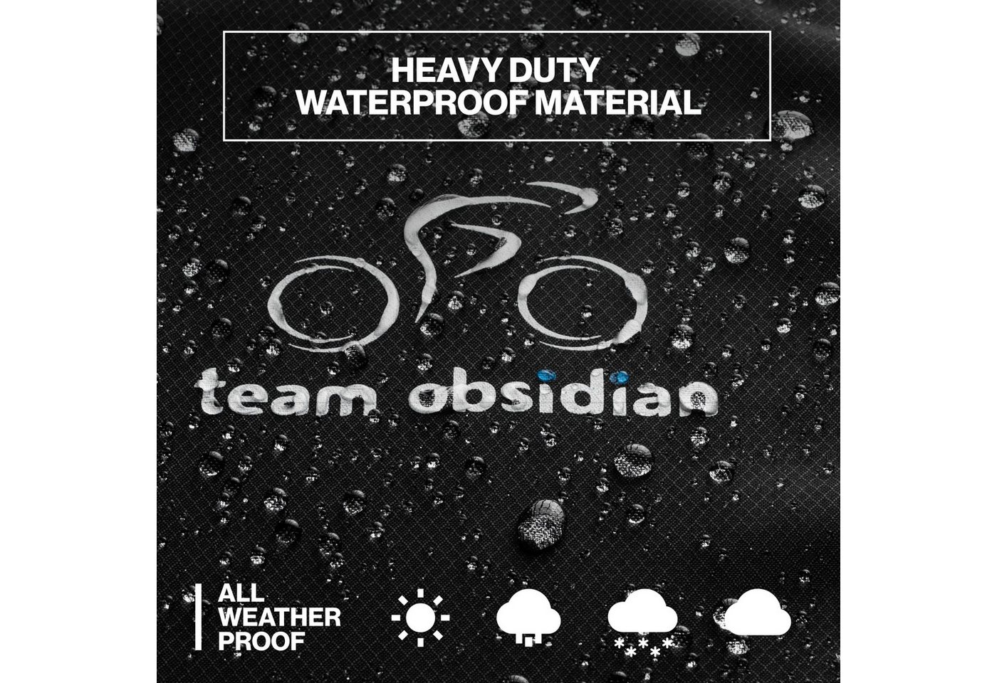 TeamObsidian Fahrradschutzhülle TeamObsidian Fahrradabdeckung wasserdicht 1-3 Fahrräder