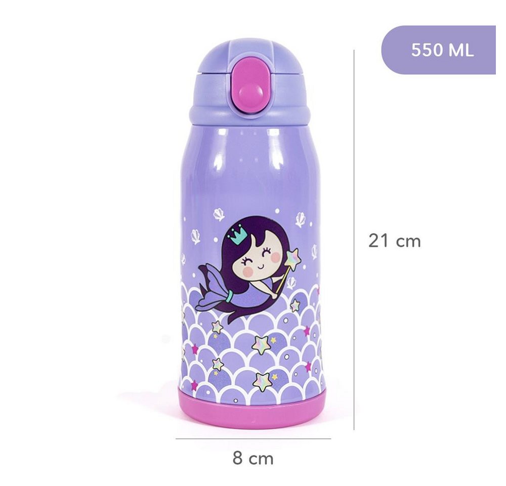 MILK&MOO Trinkflasche Kinder Trinkflasche 550 ml – Robust & auslaufsicher Bild 3