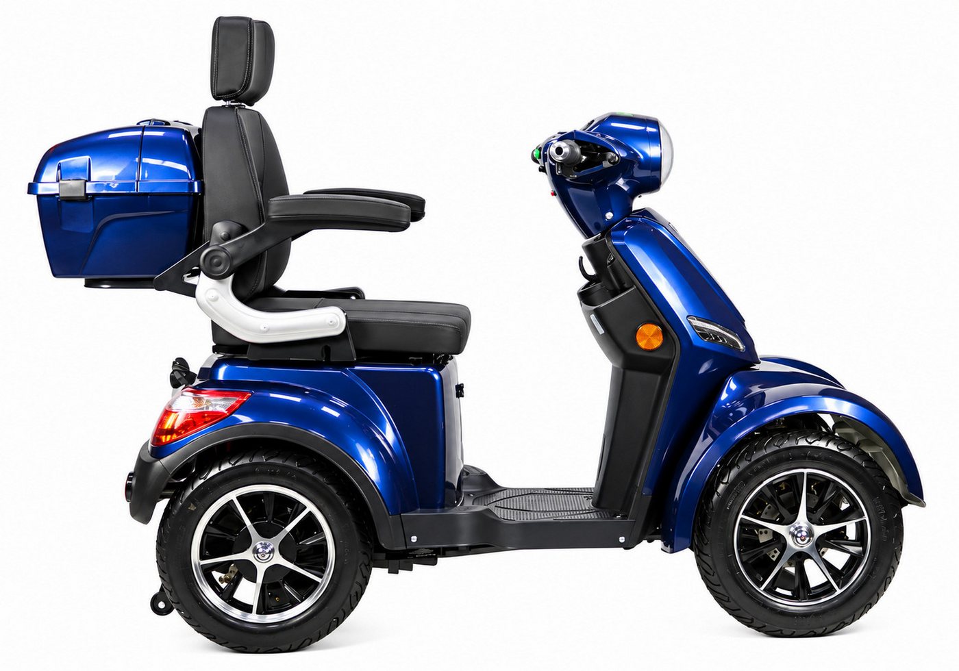 Homeline Elektromobil Elektromobil Seniorenmobil 25km/h 1000W 50km Reichweite Blei-Gel Blau