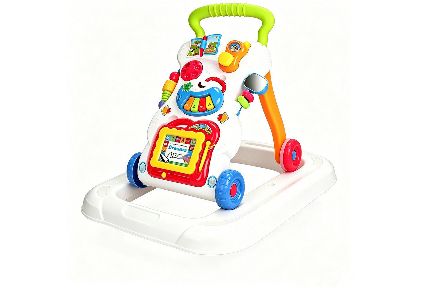 ibettertec Babywalker Lauflernwagen, Baby Walker Gehhilfe, Baby Laufwagen, Musik & Licht, (Kein Set, 1-tlg., Einzelprodukt, kein Set), Lauflernwagen mit Musik, Licht & einstellbarer Geschwindigkeit Bild 3