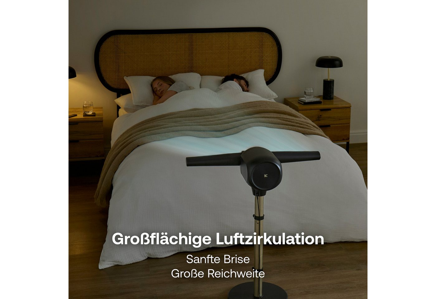 Dimplex Standventilator FlexBlade Ventilator – Blattlos, Zwei-Wege-Kühlung, 180° schwenkbar Bild 3