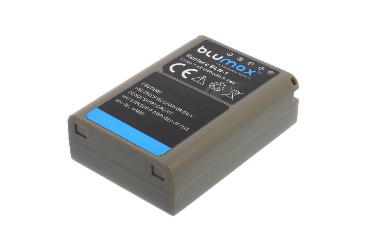Blumax Akku passend für Olympus BLN-1 1140 mAh (7,2V) Kamera-Akku Bild 2