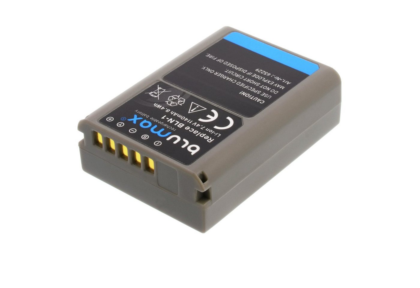 Blumax Akku passend für Olympus BLN-1 1140 mAh (7,2V) Kamera-Akku Bild 4