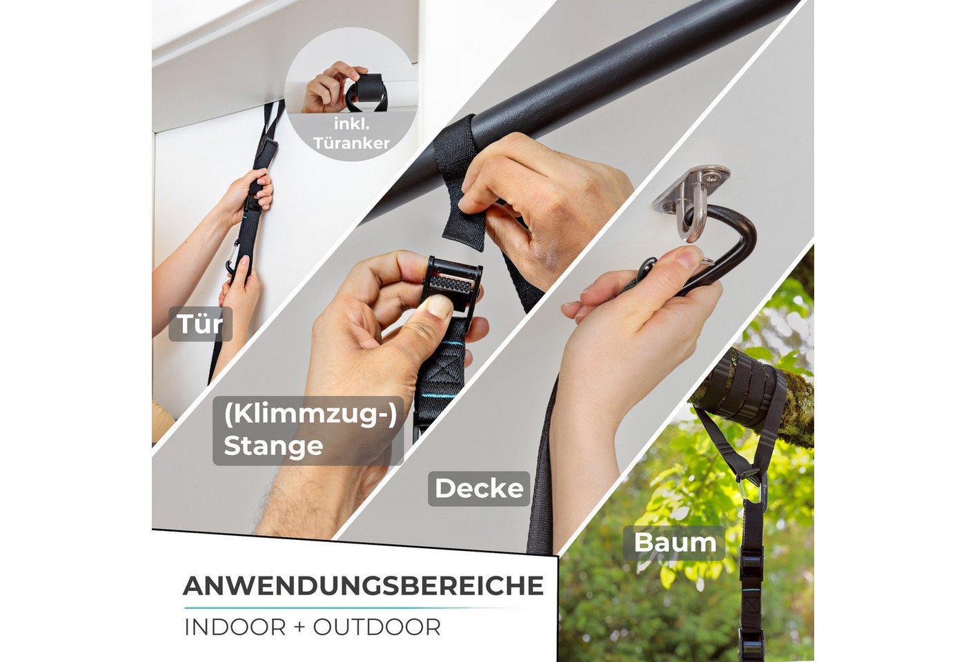 Pullup & Dip Schlingentrainer FREESIXD Pocket - Mobiler mini Schlingentrainer für indoor & outdoor Bild 2
