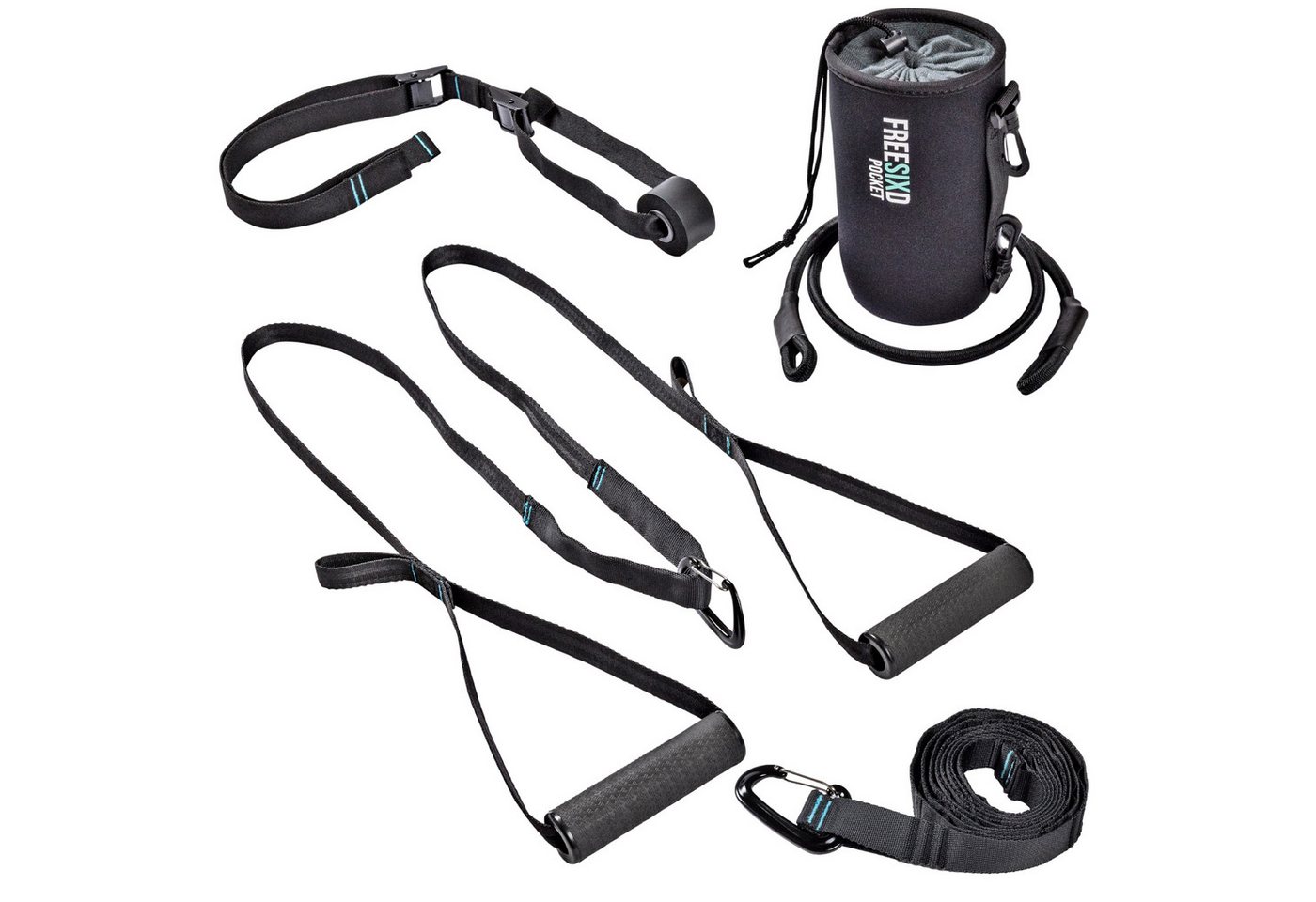 Pullup & Dip Schlingentrainer FREESIXD Pocket - Mobiler mini Schlingentrainer für indoor & outdoor Bild 5