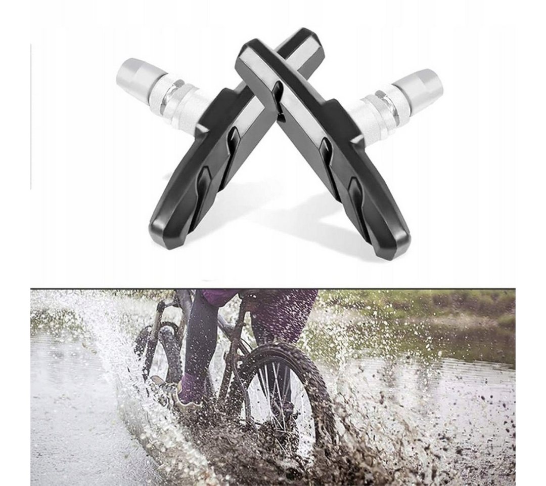 VERK GROUP Bremsbelag Fahrrad Bremsbeläge V‑Brake 55/70 mm Bremsschuhe Bremsklötze (Packung, Paar), 2 Größen, V‑Brake passend Bild 4
