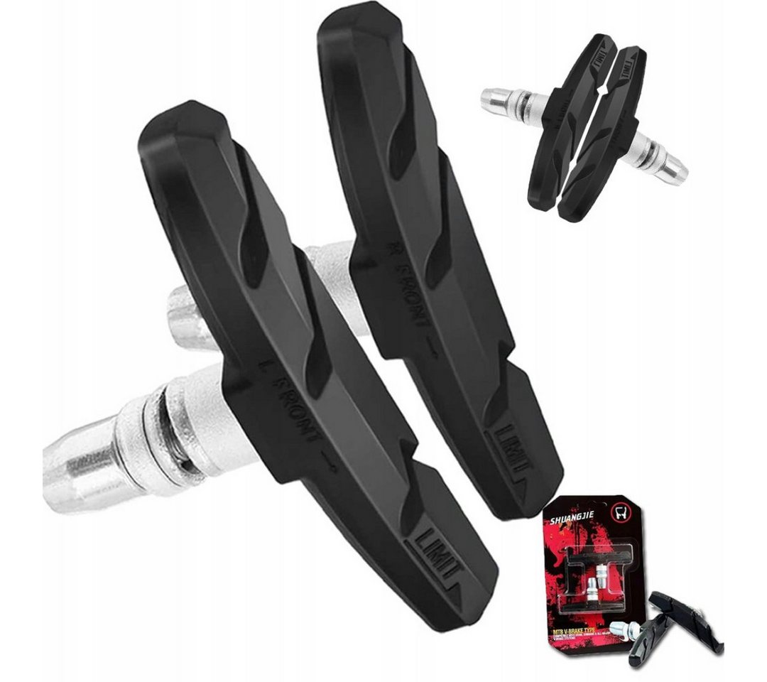 VERK GROUP Bremsbelag Fahrrad Bremsbeläge V‑Brake 55/70 mm Bremsschuhe Bremsklötze (Packung, Paar), 2 Größen, V‑Brake passend Bild 5