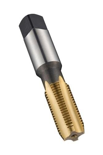 Maschinen-Gewindebohrer HSS NPSF, gerade genutet TiN E7201/8NO3, M1/8 Normal