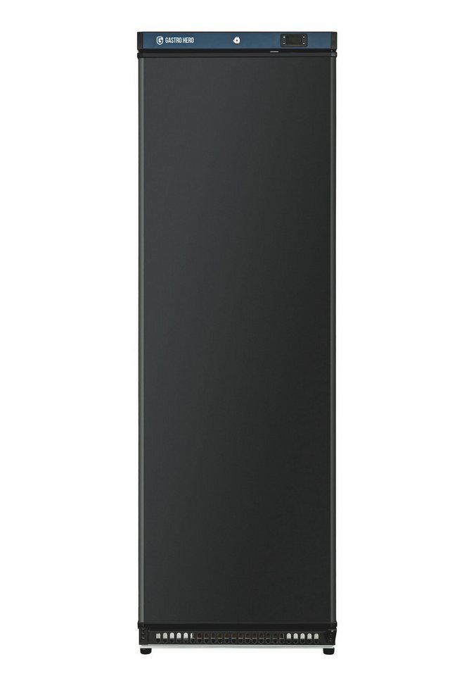 GastroHero Vollraumkühlschrank Lagerkühlschrank ECO 400 Schwarz 336 Liter Umluftkühlung LKSE400B, 187.5 cm hoch, 60 cm breit, schwarzes Gehäuse für moderne Profiküchen und Lagerbereiche Bild 4