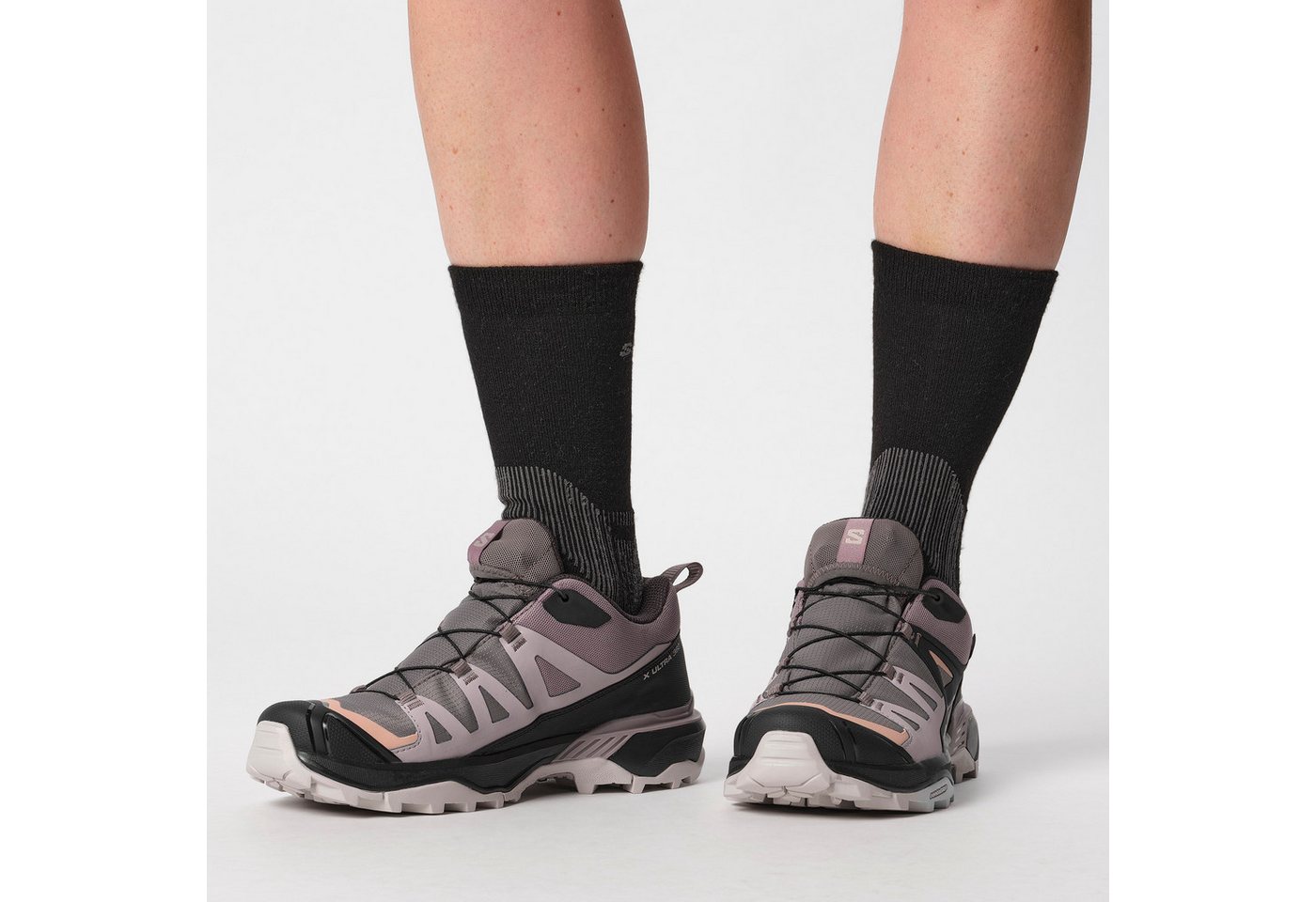 Salomon Sportsocken X ULTRA ACCESS CREW 2-PACK im 2er-Pack, für sportliche Aktivitäten, in den Größen S bis XL