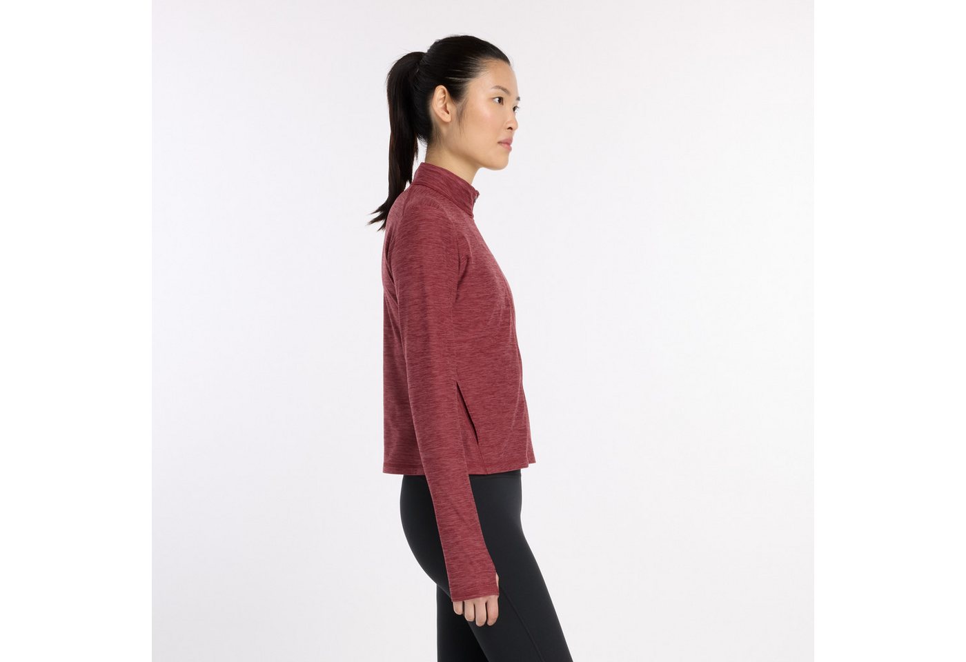 New Balance Trainingsjacke mit hochschließendem Kragen, Langarm-Design Bild 2