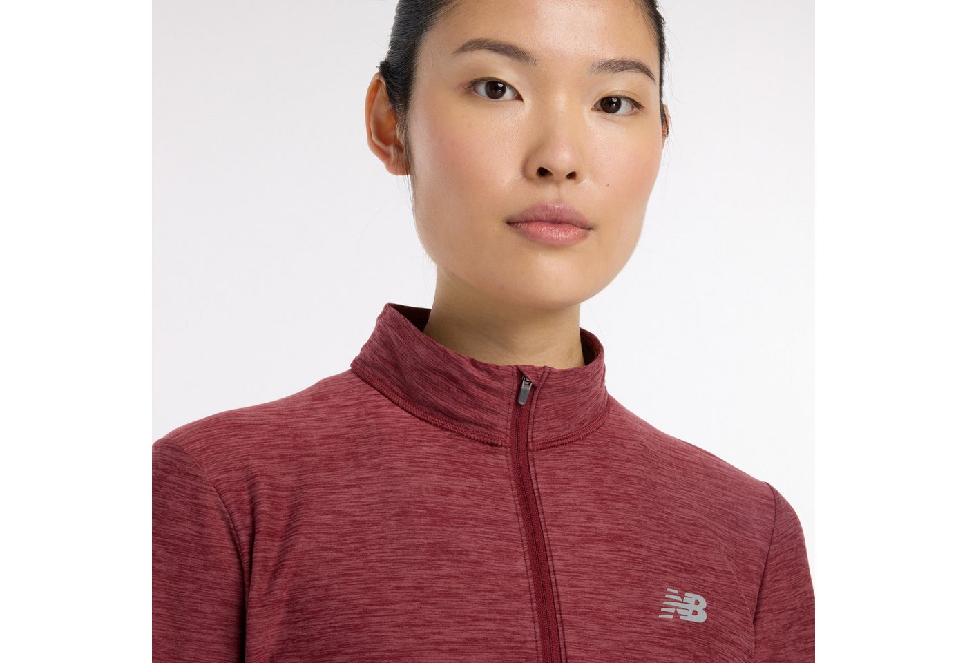 New Balance Trainingsjacke mit hochschließendem Kragen, Langarm-Design Bild 4