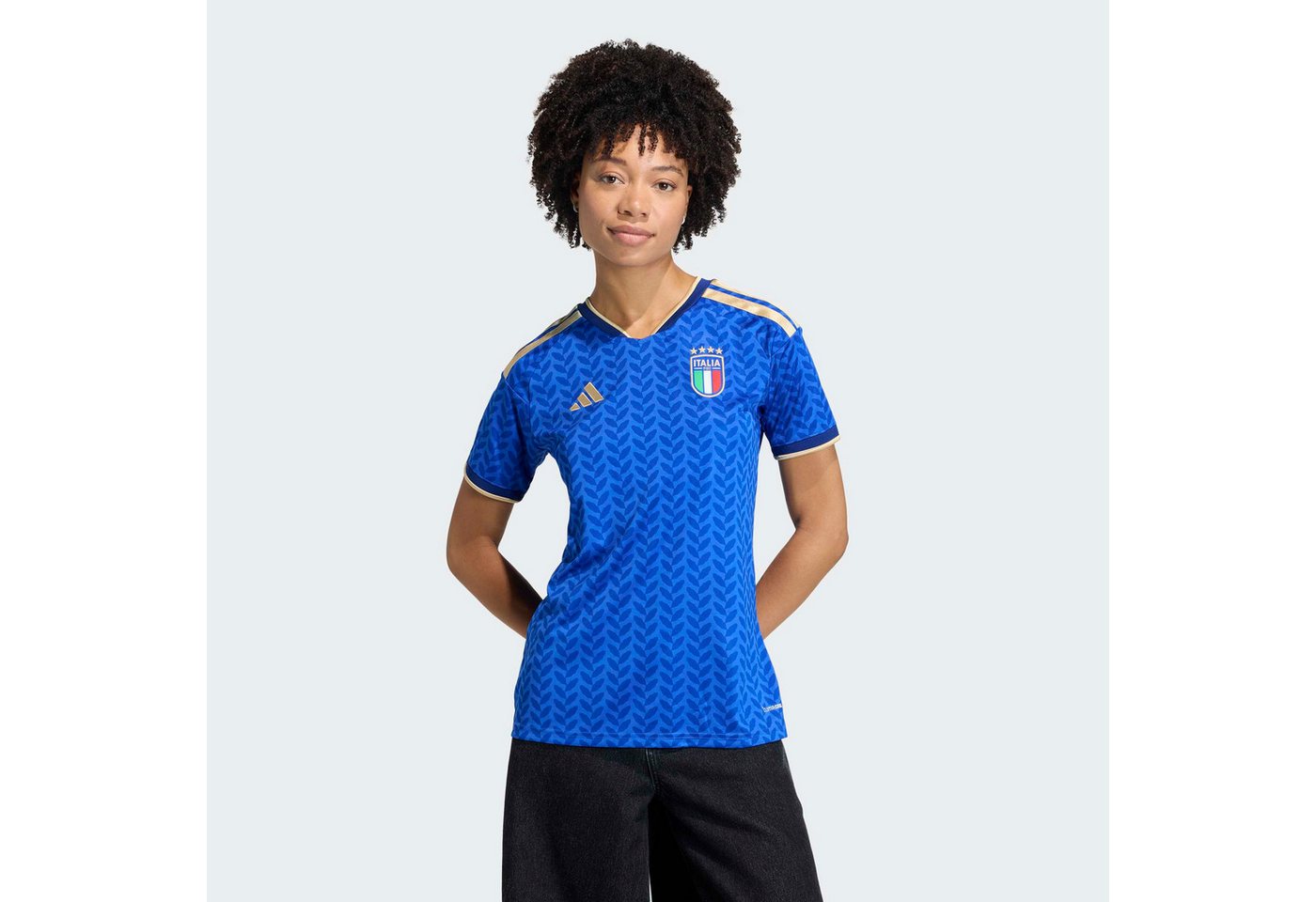 adidas Performance Fußballtrikot ITALIEN 26 HEIMTRIKOT für Erwachsene, mit Rundhalsausschnitt, ohne Verschluss Bild 2
