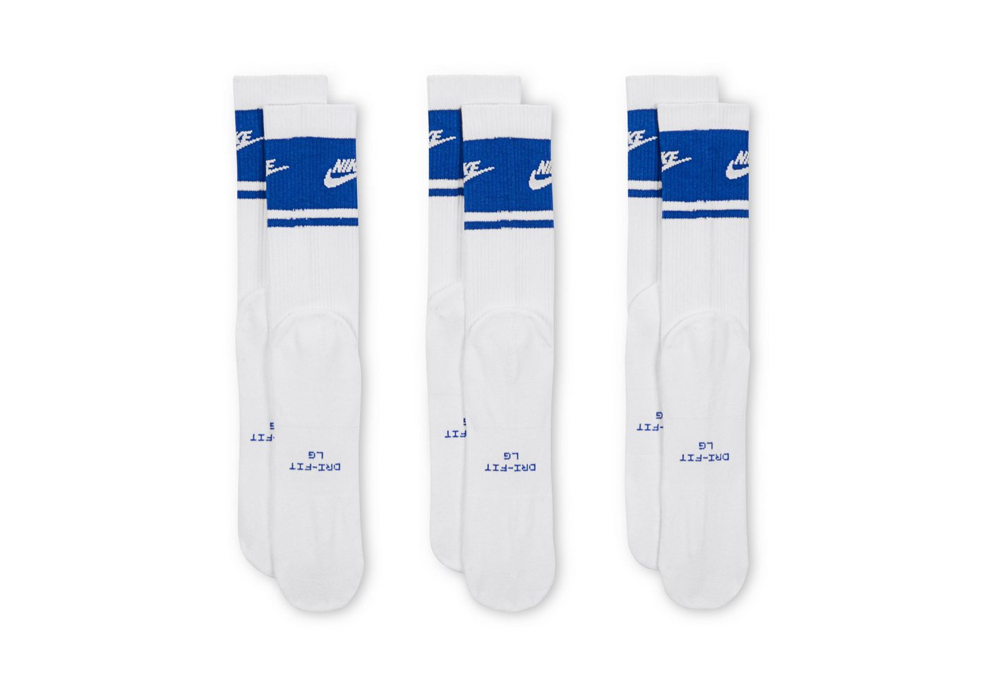 Nike Sportsocken U NK ED ELVD CRW 3P FTA ST-144 3er-Pack, Crew-Länge, Gerippter Schaft Bild 3