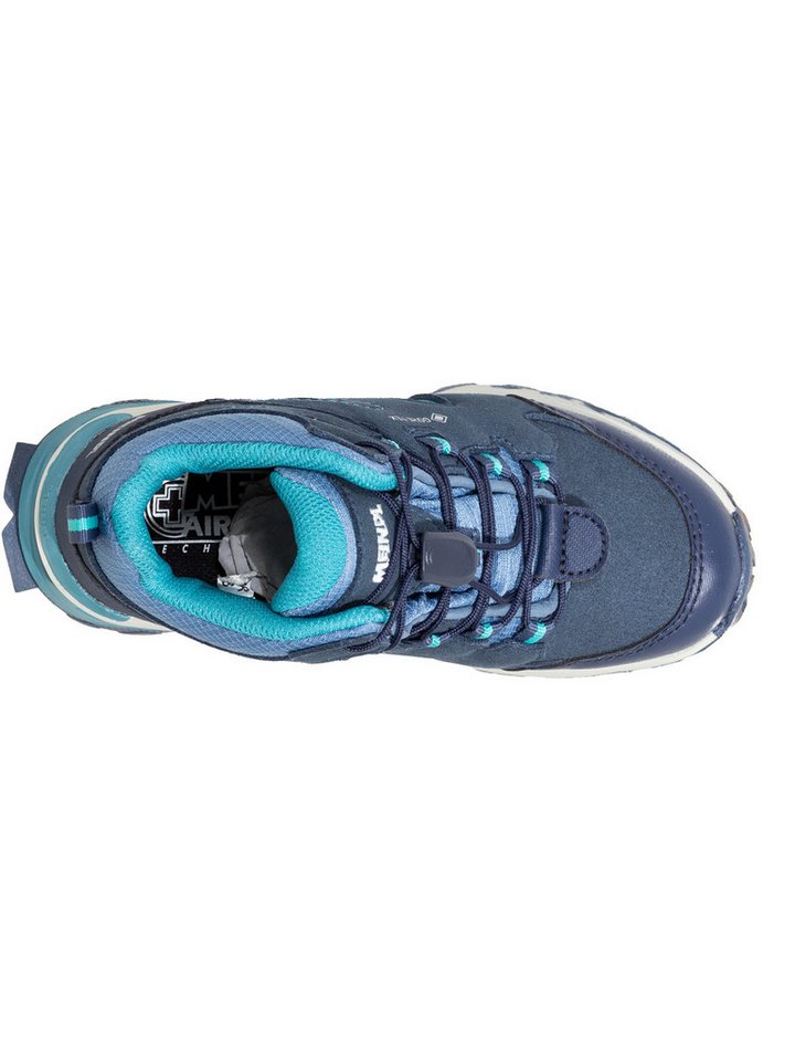Meindl Meindl Kivo Junior Mid GTX jeans/türkis Wanderschuh Herausnehmbares Best-Fit-Fußbett für optimalen Sitz bei Kinderfüßen