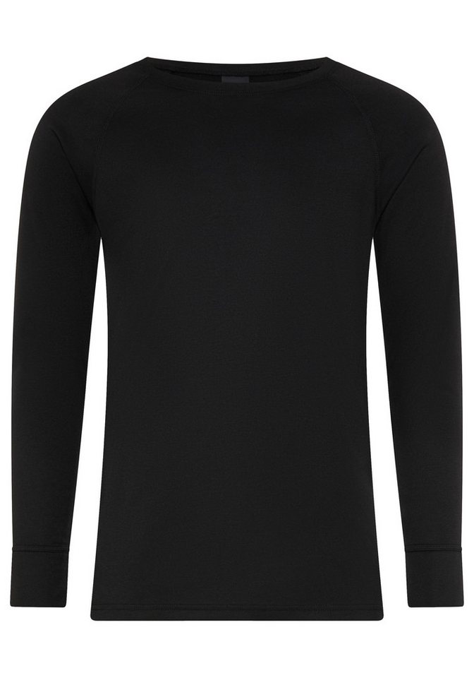 Polarino Thermounterhemd hoher Wärmerückhalt und atmungsaktiv Feinripp-Material, Langarm-Design, abgesteppter Rumpfabschluss Bild 3