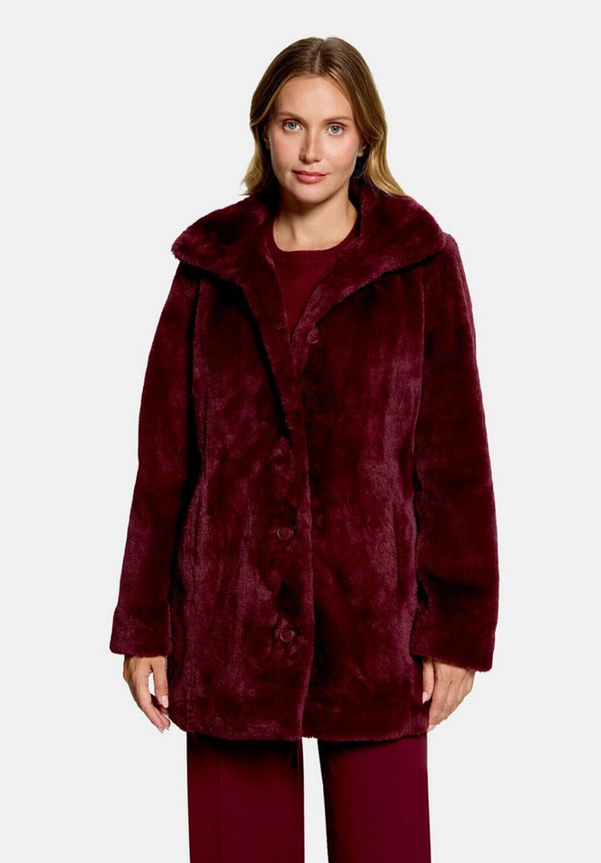 Betty&Co Outdoorjacke Damen mit Kunstfellkragen Bild 5