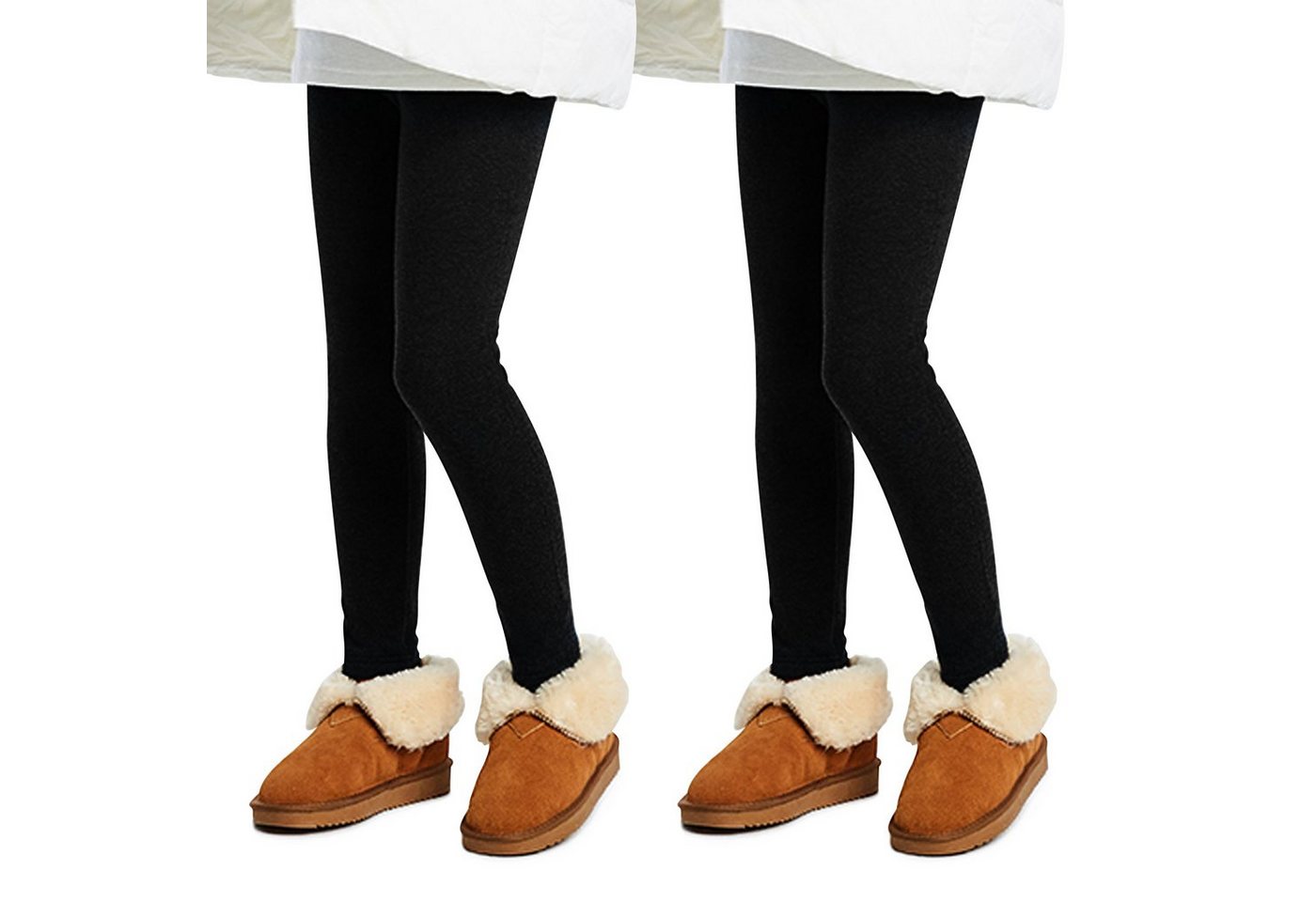 L&K-II Thermoleggings 4610 (2er-pack, 2-tlg) Thermoleggings Mädchen mit Fleece gefütterte