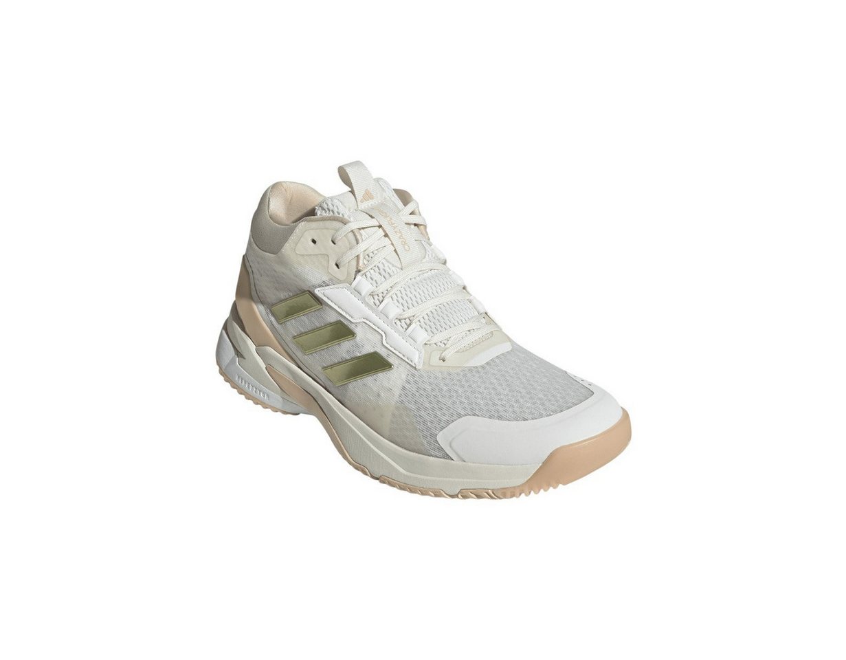 adidas Performance Hallen-Indoorschuhe CrazyFlight 6 Mid weiss/gold Damen Badmintonschuh Bild 4