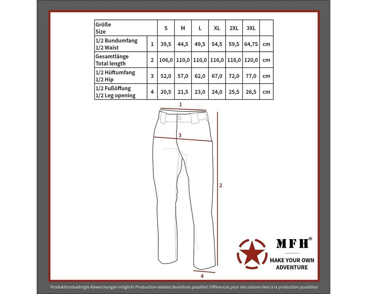 MFH Outdoorhose US Kampfhose, BDU, Rip Stop, night-camo Bild 3