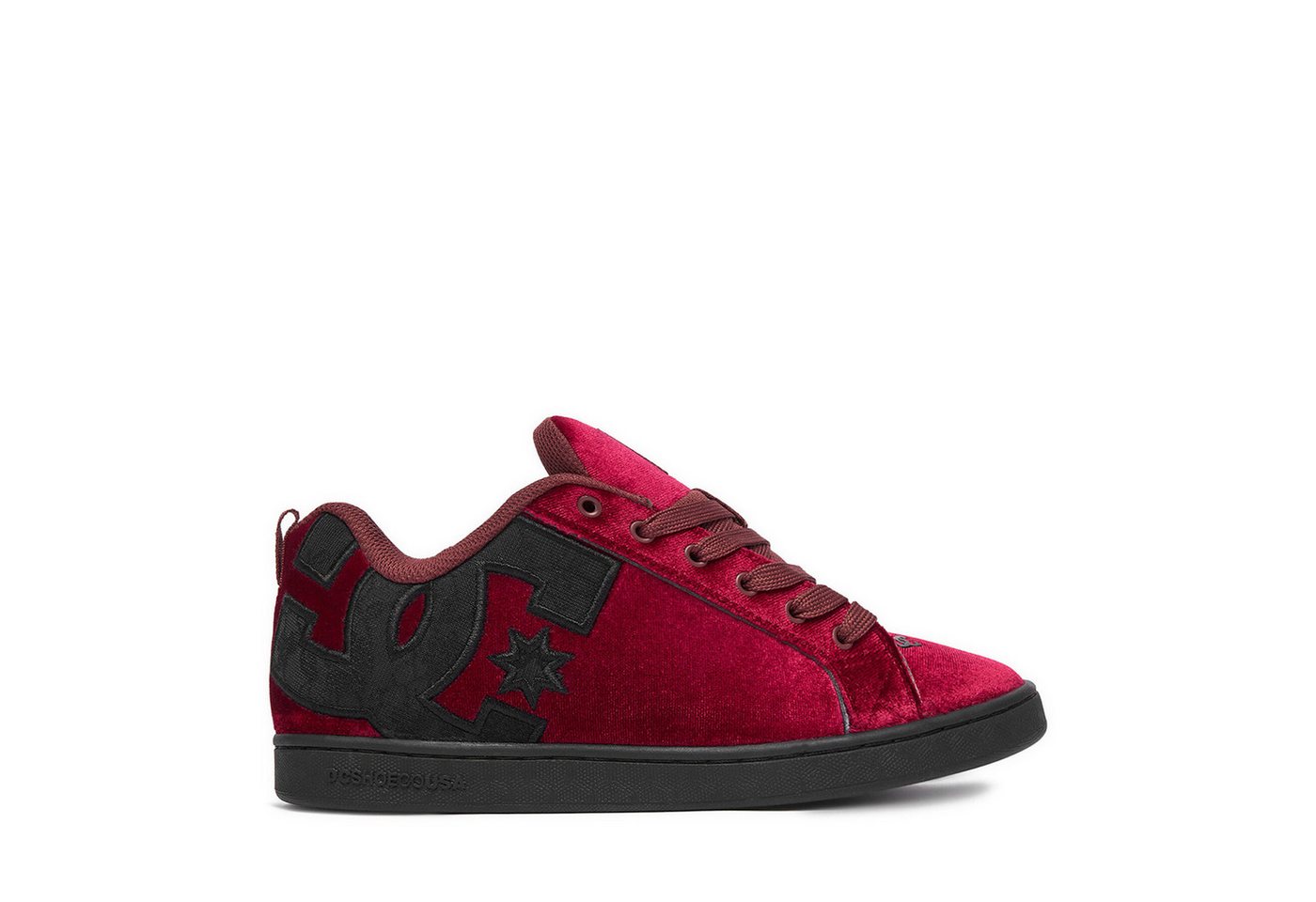 DC Shoes Dc Shoes Damen Turnschuhe 5907964184638 Burgunderrot, Schwarz Walkingschuh